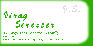 virag serester business card